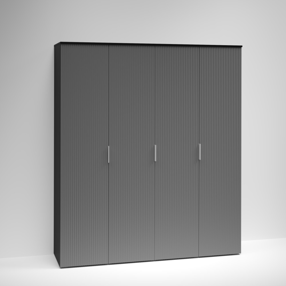 шкаф распашной Сальвадор-27 черный - графит.jpg