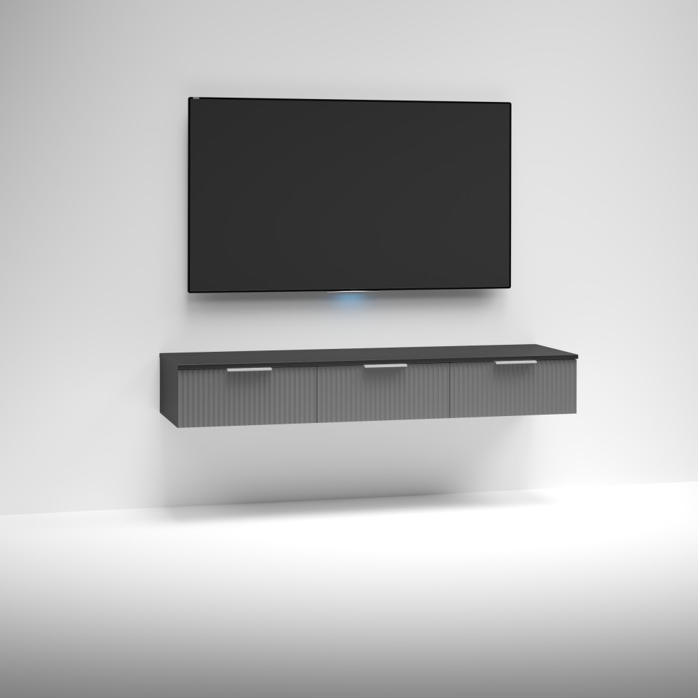 подвесная ТВ тумба Сальвадор-7 черный - графит.jpg