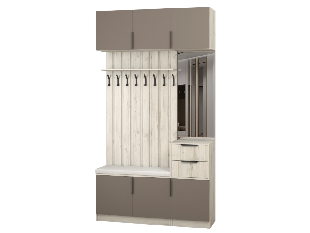 Прихожая Трим 3 МДФ (сосна лапландия-SF-025 Айрон).jpg