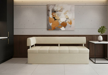 Кухонный диван "Дельфин" бежевый