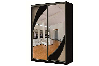 Шкаф-купе 2-х дверный "Аурум-1" с зеркалами