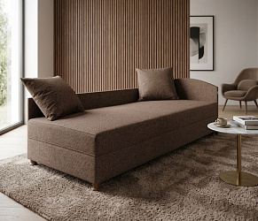 Тахта "Ф-диван" рогожка коричневая