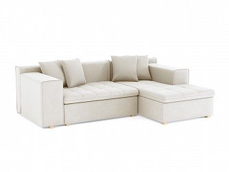 Угловой диван "Чикаго" велюр зара крем 02