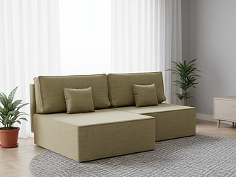 Угловой диван "Блюм Некст" рогожка дрим дарк беж