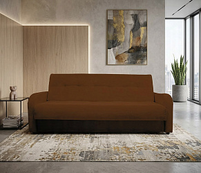 Диван книжка "Лондон Люкс" велюр коричневый