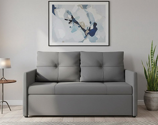 Прямой диван "Майами лайт" велюр зара грей 18