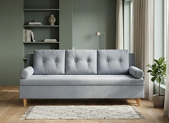 Диван еврокнижка "Белфаст без локтей" велюр зара маус 12