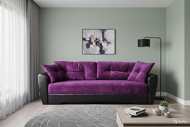 Диван еврокнижка "Амстердам фиолетовый"