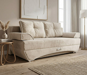 Диван еврокнижка "Валенсия бежевый"