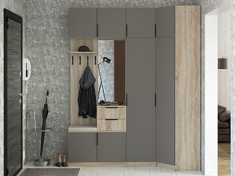 Модульная прихожая "Трим-11" МДФ