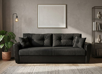 Диван еврокнижка "Амстердам черный"