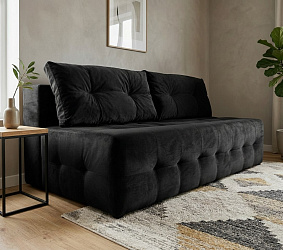 Диван еврокнижка "Босс мини черный"