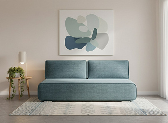 Диван еврокнижка "Лаки" рогожка дрим блю