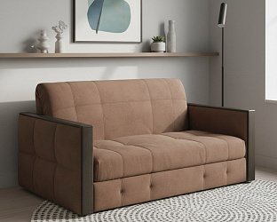 Диван аккордеон на металлокаркасе "Соренто-3" зара браун 20