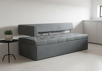 Кухонный диван "Дельфин" серый