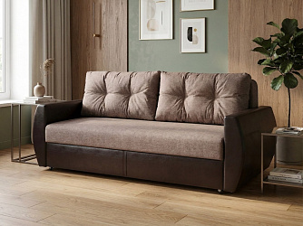 Диван еврокнижка "Бостон коричневый"