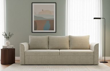 Диван еврокнижка "Эрдинг" на пантографе, рогожка дрим люкс 2