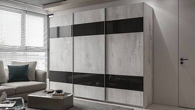 Шкаф купе 3-х дверный "One Pulse-12"