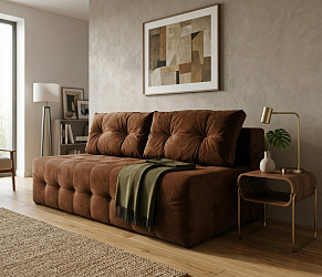 Диван еврокнижка "Босс мини коричневый"