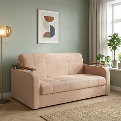 Диван аккордеон на металлокаркасе "Ромул"  макс беж 07