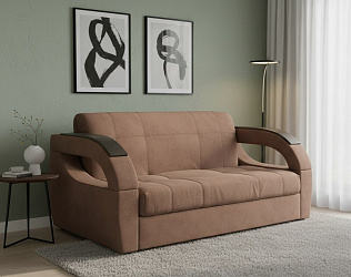 Диван аккордеон на металлокаркасе "Монреаль" зара браун 20