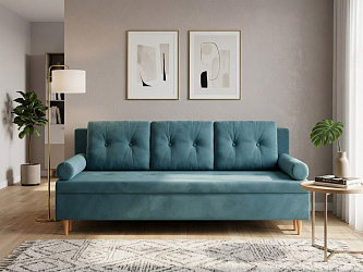 Диван еврокнижка "Белфаст без локтей" велюр мелисса 16