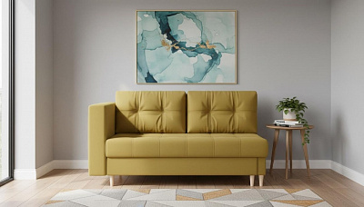 Диван кушетка "Лея" велюр зара елоу 44