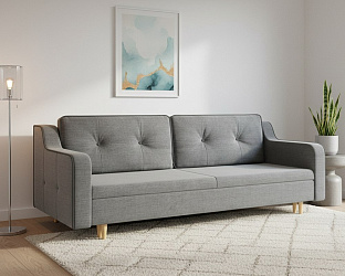 Диван еврокнижка "Оникс" рогожка дрим люкс 8/люкс 11