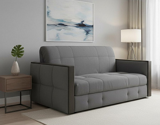 Диван аккордеон на металлокаркасе "Соренто-3" мазерати грей 18