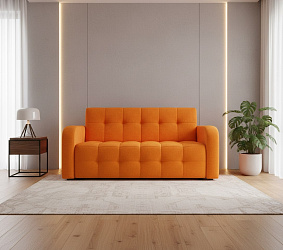 Диван нераскладной "Оксфорд Люкс" оранжевый