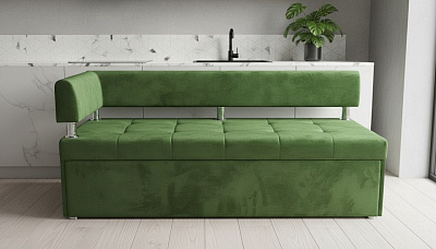 Кухонный диван "Дельфин" зеленый