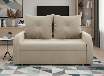 Прямой диван "Мини Люкс" велюр зара сафари