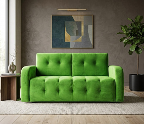 Диван нераскладной "Оксфорд Люкс" зеленый