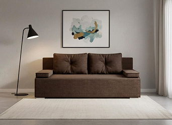 Диван еврокнижка "Лиссабон" рогожка дрим браун